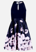 Cocktailkleid mit Blumenprint / Vorderseite