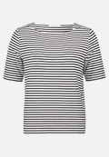 Streifenshirt mit U-Boot-Ausschnitt / Vorderseite