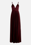Chiffonkleid mit V-Ausschnitt / Vorderseite
