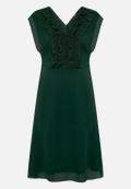 Chiffonkleid  mit Rüschen / Vorderseite