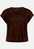 Basic-T-Shirt  mit V-Ausschnitt / Vorderseite