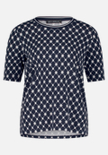 Basic Shirt mit Rippbündchen / Vorderseite