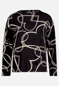 Sweatshirt mit Rippenstruktur / Vorderseite