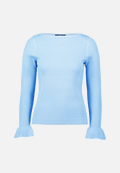 Pullover mit Volants am Ärmel / Vorderseite