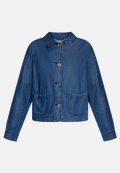 Jeansjacke mit aufgesetzten Taschen / Vorderseite
