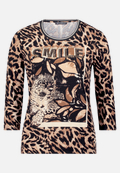 Basic Shirt mit Print / Vorderseite