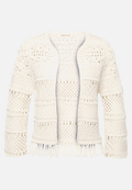 Casual-Strickjacke mit Rundhalsausschnitt / Vorderseite