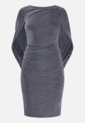 Cocktailkleid im Glitzer-Look / Vorderseite