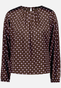 Satin-Bluse mit Print. / Vorderseite