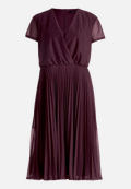 Cocktailkleid mit Plissee / Vorderseite