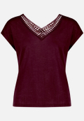 T-Shirt  mit Spitze / Vorderseite