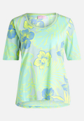 Basic Shirt mit Blumenprint / Vorderseite