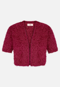 Sommer-Strickjacke mit Effektgarn / Vorderseite