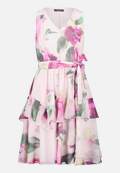 Cocktailkleid mit Volant / Vorderseite