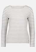 Ringelshirt mit U-Boot-Ausschnitt / Vorderseite
