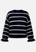 Pullover gestreift mit Wolle / Vorderseite