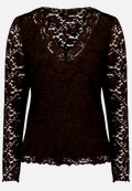 Langarm-Shirt unifarben / Vorderseite