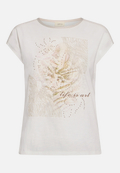 Rundhals-Shirt mit Placement / Vorderseite