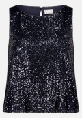 Pailletten-Top im Glitzer-Look / Vorderseite