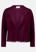 Strick-Cardigan mit Fransen / Vorderseite