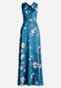 Abendkleid mit Blumenprint / Vorderseite