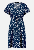 Minikleid  mit Blumenmuster  / Vorderseite