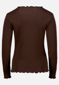 Langarm-Shirt mit Kragen / Vorderseite