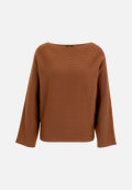 Strickpullover mit U-Bootausschnitt / Vorderseite