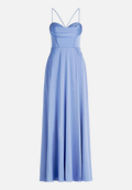 Abendkleid mit Wasserfallausschnitt / Vorderseite