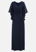 Abendkleid mit Flügelärmeln / Vorderseite