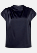Satinbluse  mit Stehkragen / Vorderseite
