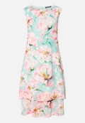 Chiffonkleid mit Bindegürtel / Vorderseite