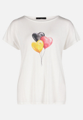 WM Fan Shirt mit U-Boot Ausschnitt  / Vorderseite