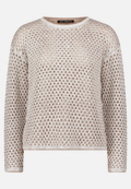 Strickpullover mit Lochmuster / Vorderseite