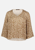 Schlupfbluse mit Leoprint / Vorderseite