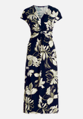 Midikleid mit Raffung / Vorderseite