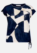 Patchwork-Shirt mit Print / Vorderseite