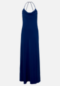 Abendkleid mit Wasserfallausschnitt / Vorderseite