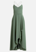 Abendkleid mit Volant / Vorderseite