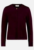 Feinstrickjacke mit Rundhalsausschnitt / Vorderseite