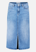 Jeansrock mit Waschung / Vorderseite