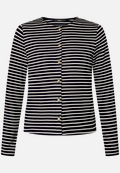 Sweatjacke mit Knopfleiste / Vorderseite