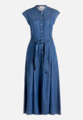 Jeanskleid mit Eingrifftaschen / Vorderseite
