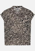Schlupfbluse mit Zebraprint  / Vorderseite