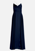 Abendkleid mit Wasserfallausschnitt / Vorderseite