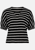 Strickshirt  mit Streifen / Vorderseite