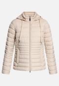 Steppjacke leicht mit abnehmbarer Kapuze / Vorderseite