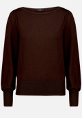 Feinstrickpullover  mit U-Boot Ausschnitt  / Vorderseite