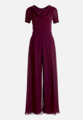 Jumpsuit mit Wasserfallausschnitt / Vorderseite