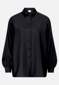 Satin-Bluse mit Kragen / Vorderseite